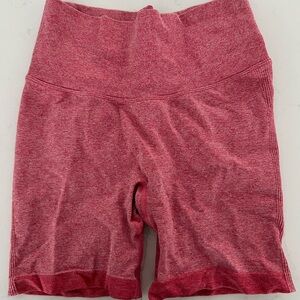 Pochee Bum Shorts Ruched Back - Red M Active /gym Wear